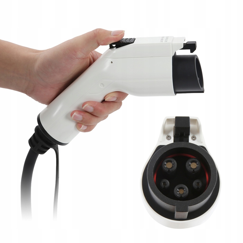 фото №13, Czarna зарядний пристрій ev 16a przenośna зарядний пристрій do