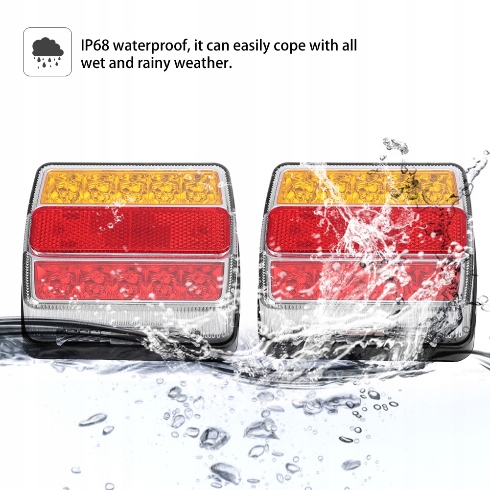 фото №8, Лампа задняя led задняя czerwona жёлтая поворотник предупреждение o