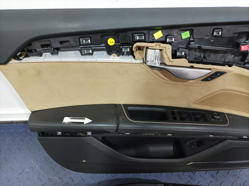 фото №14, Audi a8 d5 long сиденья заднее сиденье обшивки сиденье комплект кожа saiga бежевый