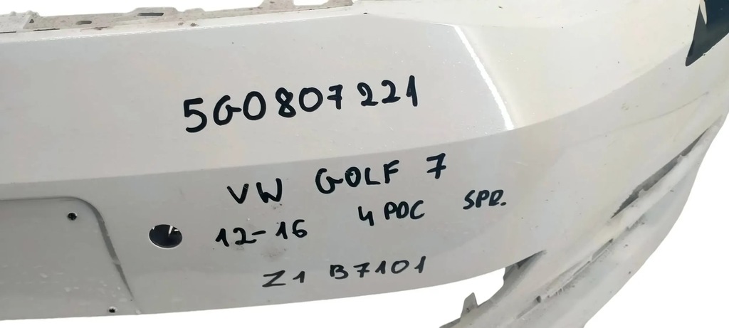 фото №7, Vw golf vii 7 12-16 бампер передний перед 4xpdc 5g0807221
