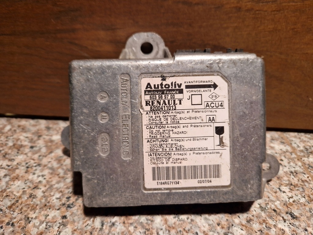 фото №1, Датчик подушка безпеки renault scenic ii