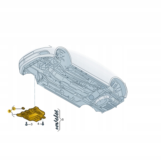 фото №15, Aso захист pod двигун audi arteon leon 3q0825236d