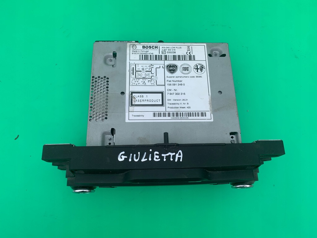 фото №2, Радиопроигрыватель радио cd alfa romeo giulietta 10-