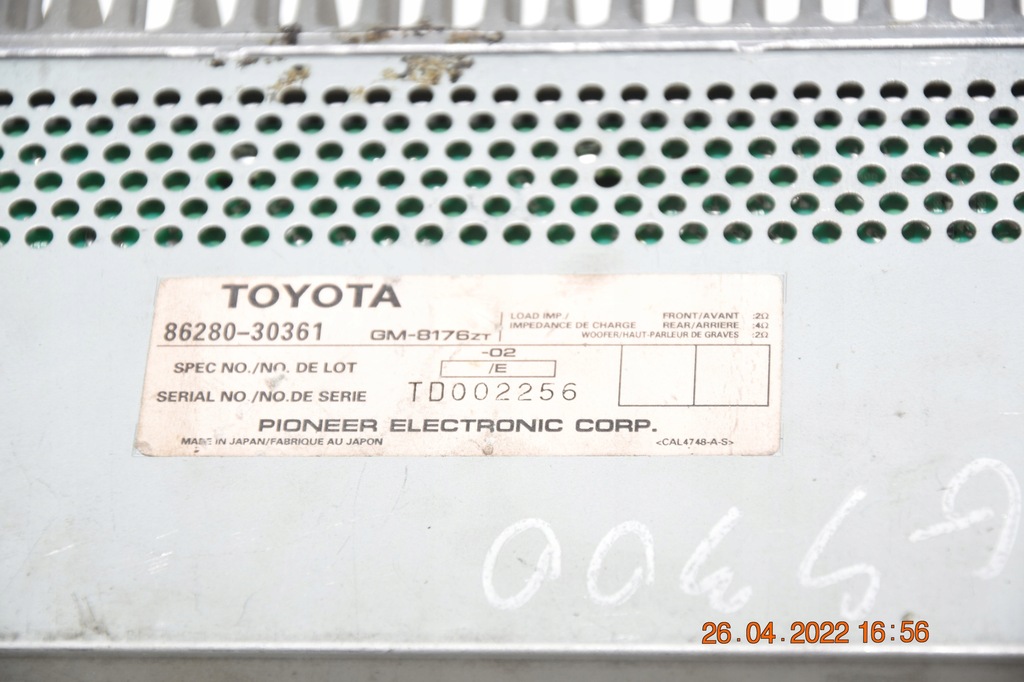 фото №3, Lexus gs300 підсилювач hifi 86280-30361 радіо