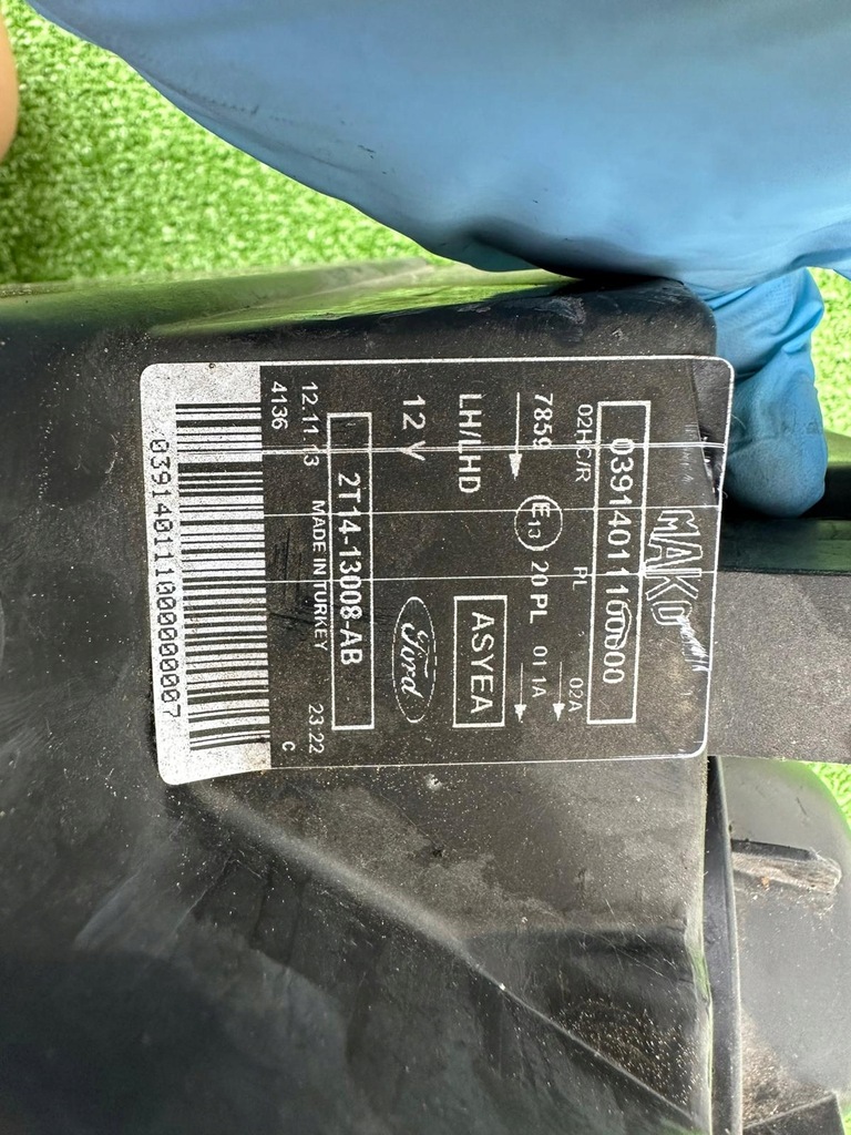 фото №14, Лампа ford transit connect mk1 лівий перед europa 2t14-13008-ab