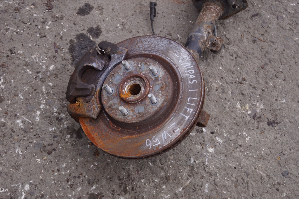 фото №5, Поворотный кулак амортизатор левый перед jeep compass i lift 2.2 crd