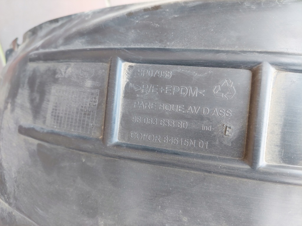 фото №5, Підкрилок - правий перед - toyota proace - peugeot expert iii - jumpy iii