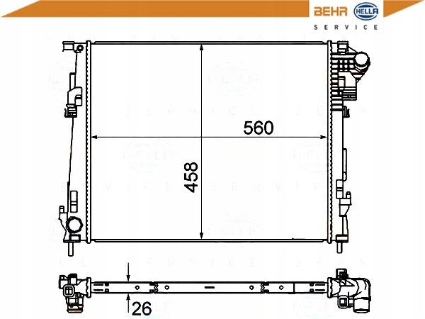 фото №2, Радиатор wody renault trafic ii 2.0 dci 90 el0h