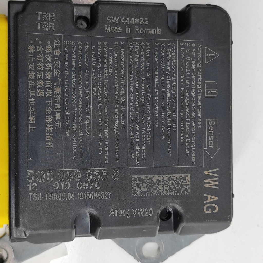 фото №7, Volkswagen passat b8 2018 блок керування / модуль подушка безпеки