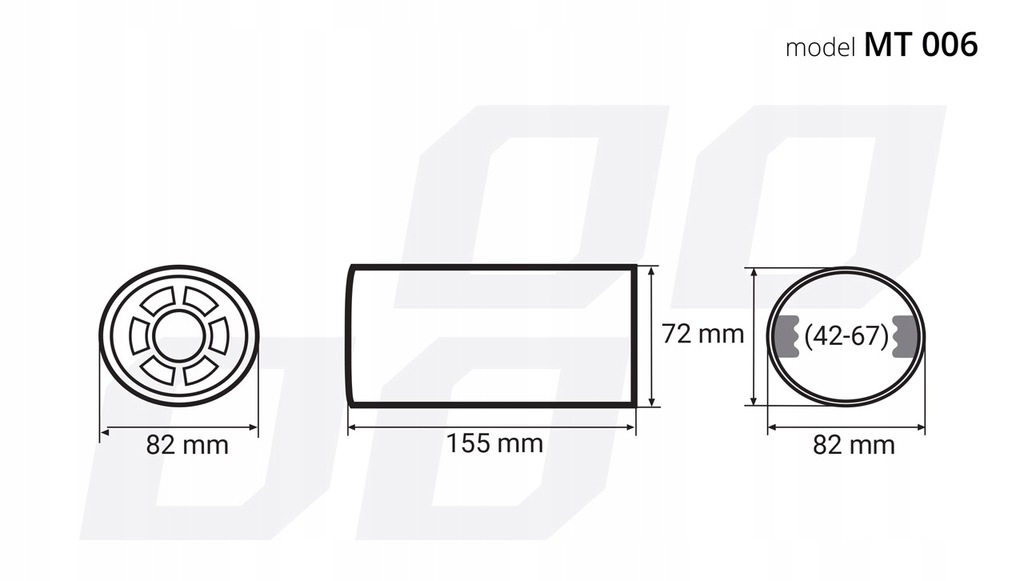 фото №14, Наконечник na гаситель накладка выхлоп глушителя хром сталь нержавеющая mt 006