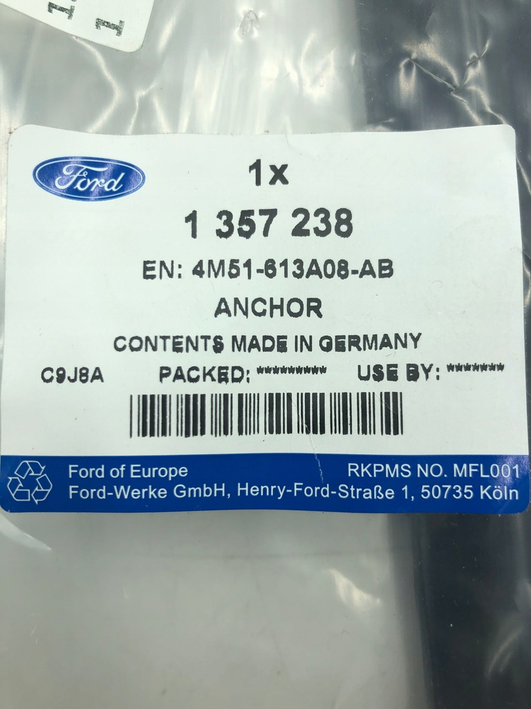 фото №12, Кронштейн кронштейн детское кресло isofix focus mk2/c-max _ 1357238 _ 4m51-613a08-ab