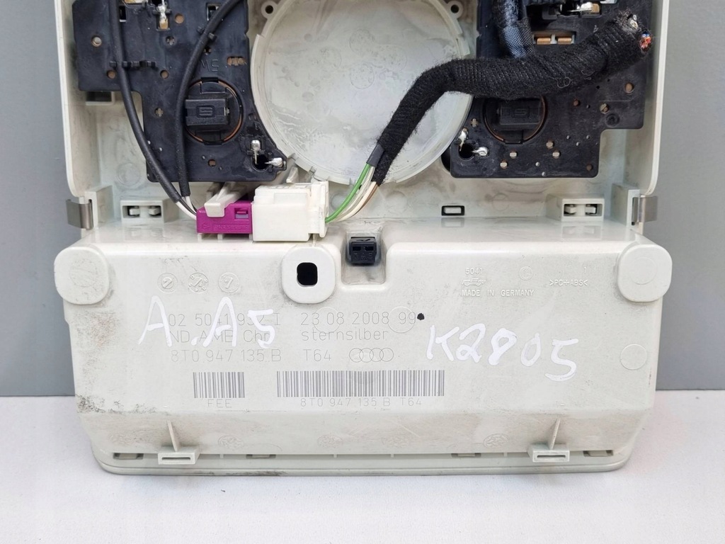 фото №6, Лампа освещение кабины перед audi a5 8t 2008 8k0951177