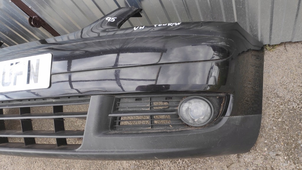 фото №7, Бампер перед омивачі vw touran i 03-06 чорний