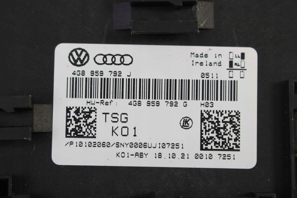 фото №6, Audi r8 ii 4s модуль блок керування двері 4g8959793j 4g8959792j 4g8959793g 4g8959