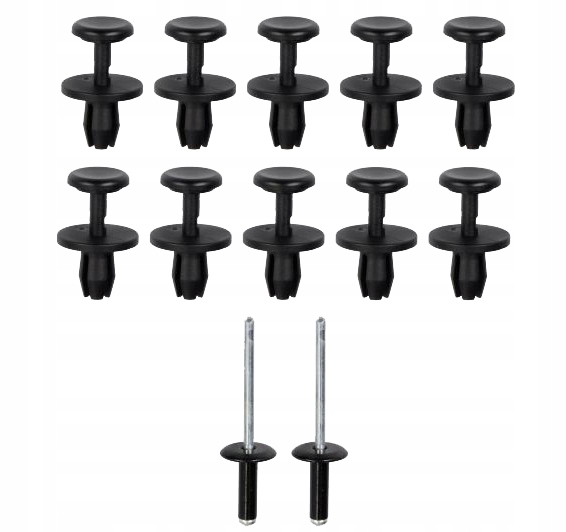 фото №1, Кліпси кріплення підкрилок citroen c2 c3 i набір