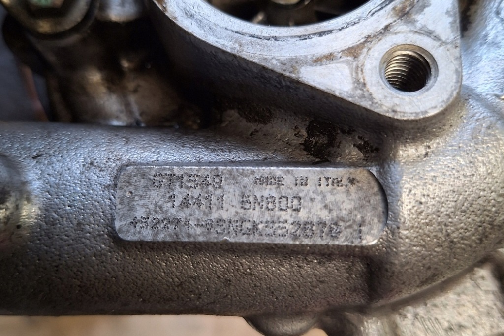 фото №7, Турбина nissan almera tino v10 144115n300 2.2l дизель 82kw 2004