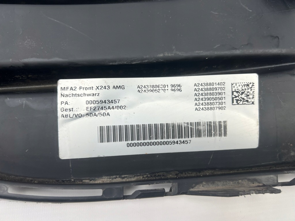 фото №12, Mercedes benz eqa eqb amg h243 решётка бампера перед правый a2438857301