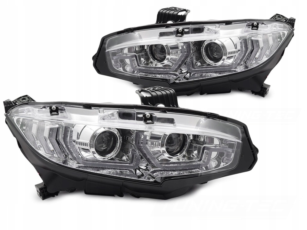 фото №1, Фара лампа kpl dayline led tube neon тюнінг honda civic x 10 2016-2021