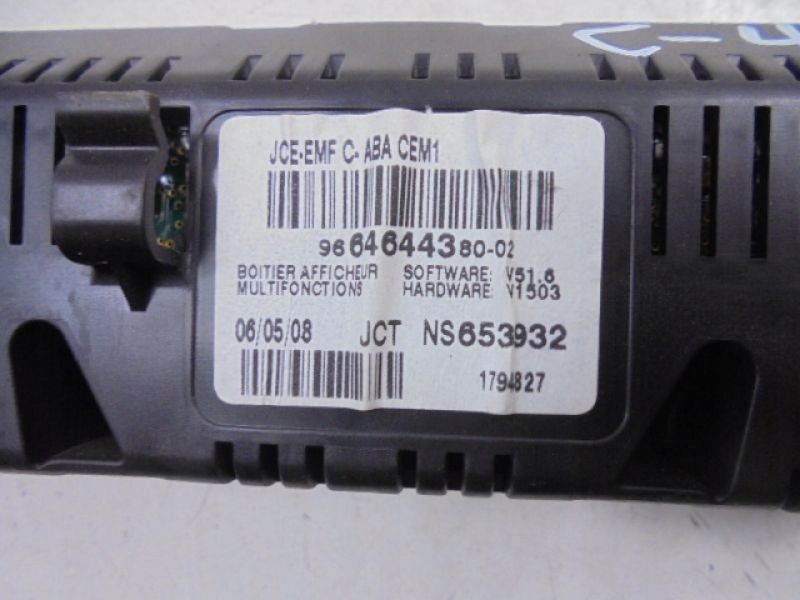 фото №2, Citroen c4 i дисплей радио панель 9664644380