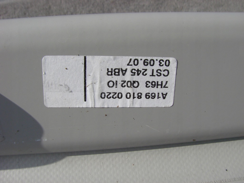 фото №5, Mercedes a-kl w169 шторка багажника jak nowa org