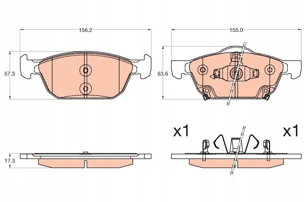 фото №2, Гальмівні колодки гальмівні trw gdb3600