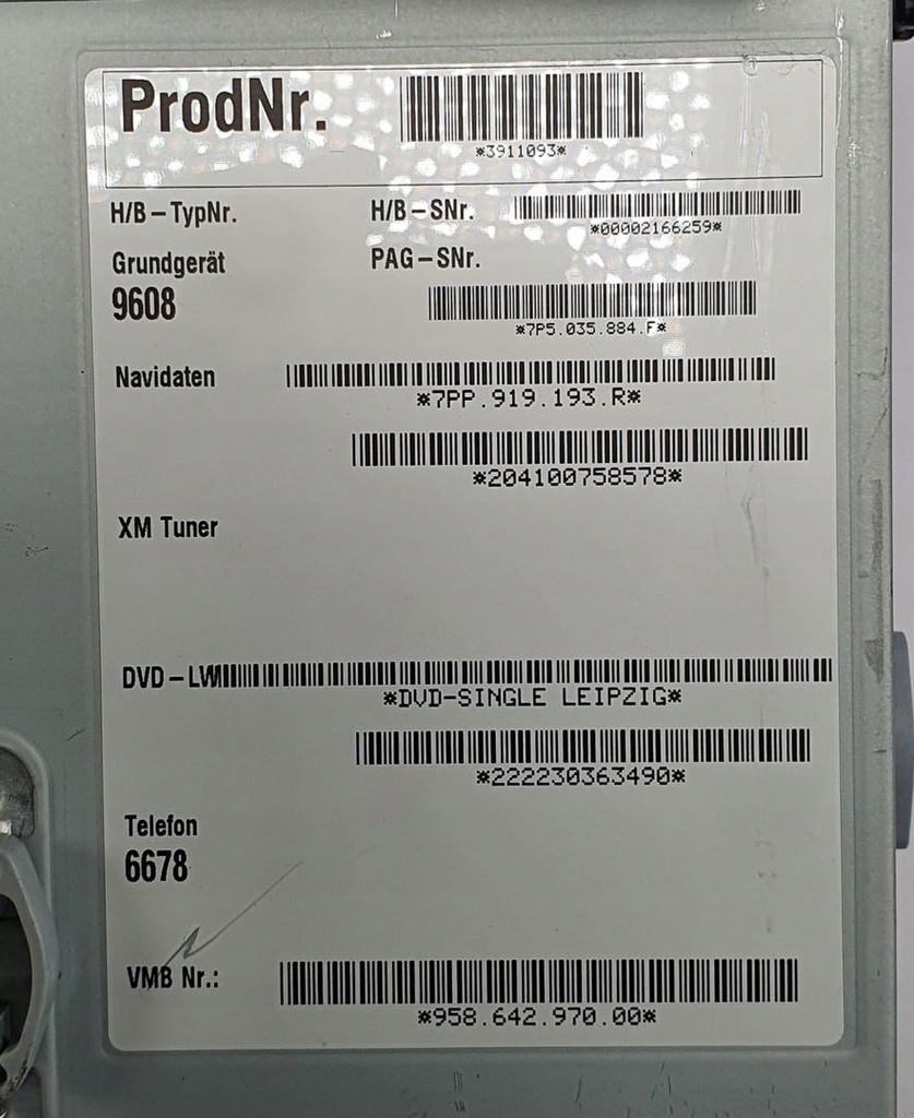 фото №7, Радіо навігація porsche cayenne ii 7p5 7pp919193r 7p5035884f