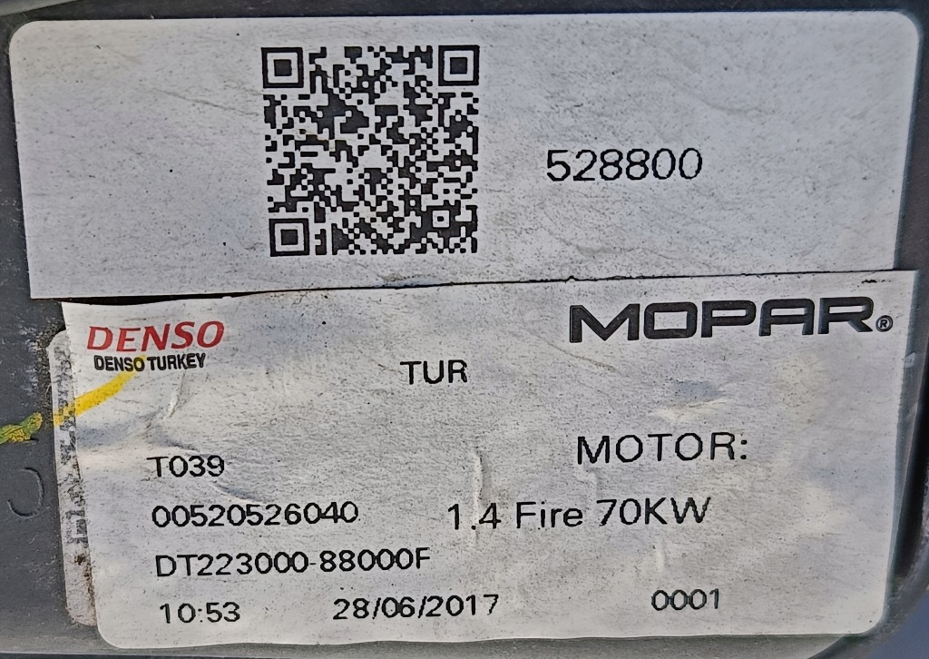 Fiat tipo 18 r 1.4 ремень передний радиатор воды кондиционера вентилятор комплект Доставка