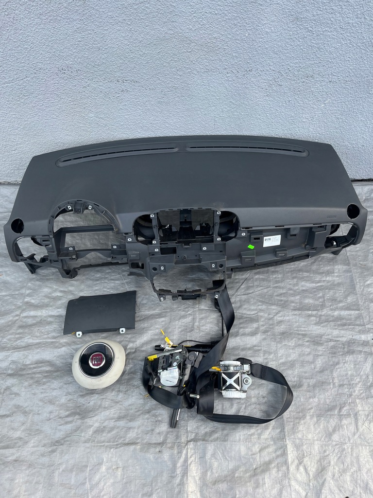 фото №7, Fiat 500 lift консоль подушки безпеки ремені натягувачі