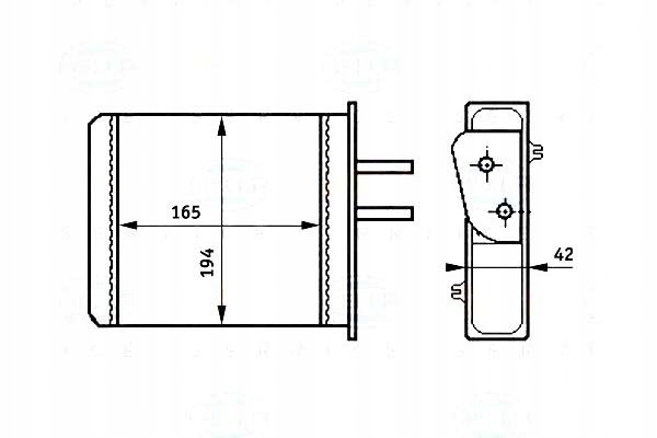 фото №1, Отопитель fiat punto i behr hella