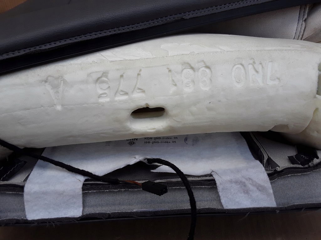 фото №9, Спинка перед ліва мат нагрівальна vw sharan 7n0 seat alhambra 7n0881775a