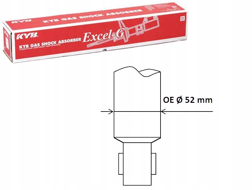 фото №1, Kyb амортизатор задняя левый правый alfa romeo mito fiat 500l tipo