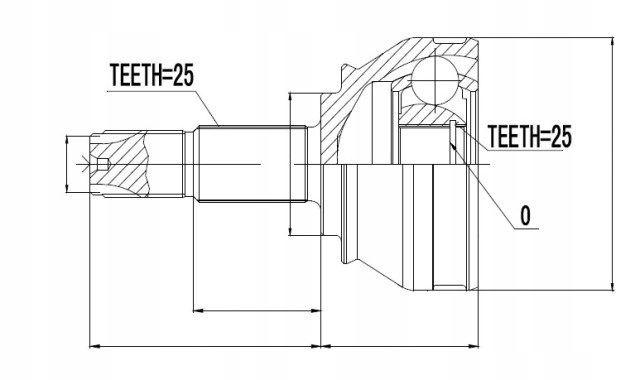 фото №2, Шарнир наружный punto ii 1.8,1.9jtd 99-