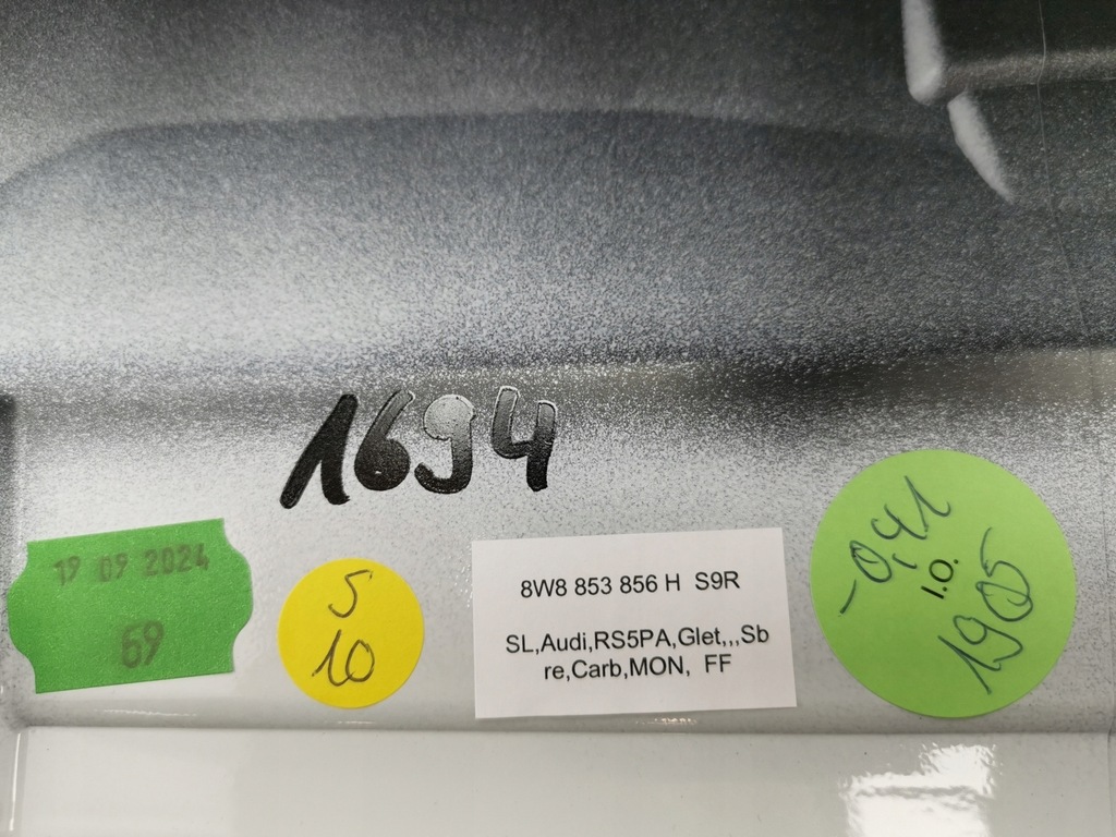 фото №9, Молдинг накладка порог правая audi rs5 8w f5 rs3 8y карбон ls9r nowa оригинальный номер