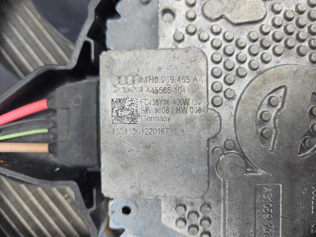 фото №12, Вентилятор вентиляторы радиатора wody радиатор audi a6 c7 4g a7 3.0 tfsi