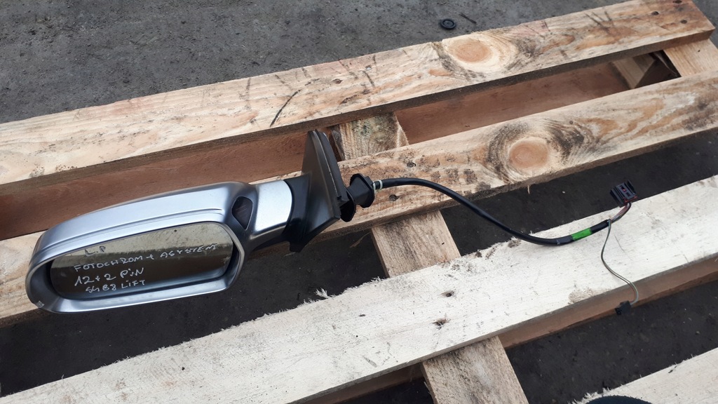 фото №1, S4 b8 lift зеркало левая ассистент фотохромный usa