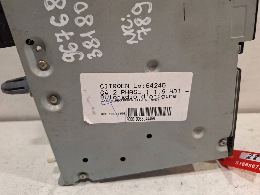 фото №2, Радио cd 9676838180 citroen c4 ii 10-