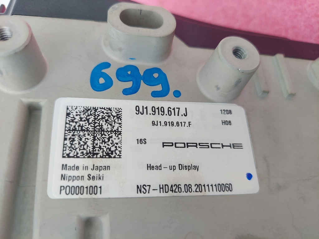 фото №5, Porsche taycan 9j1 дисплей head up