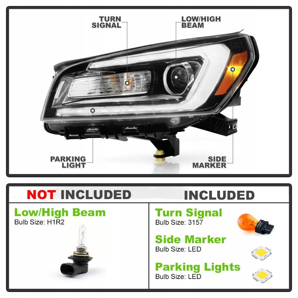 фото №3, Лампи фари led комплект перед gmc acadia 13-16