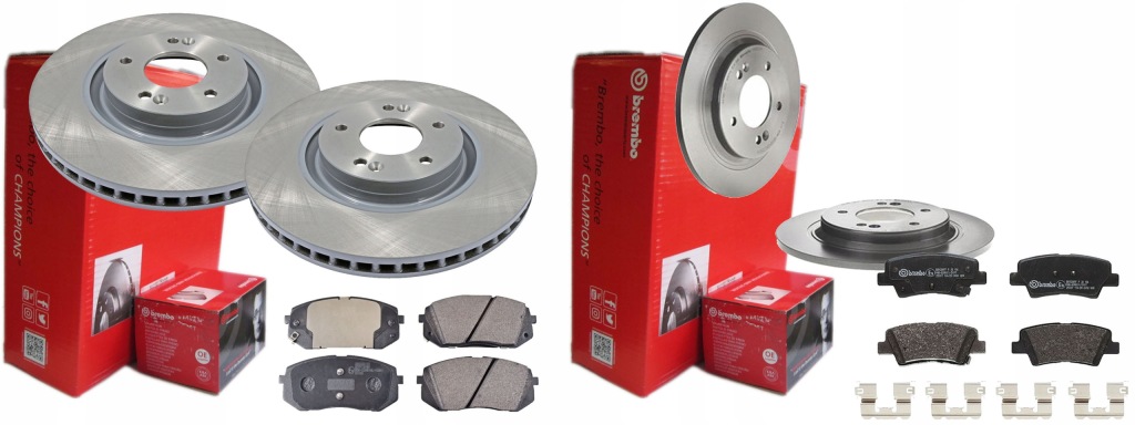 фото №1, Тормозные диски тормозные колодки brembo перед + задняя kia xceed proceed 19-