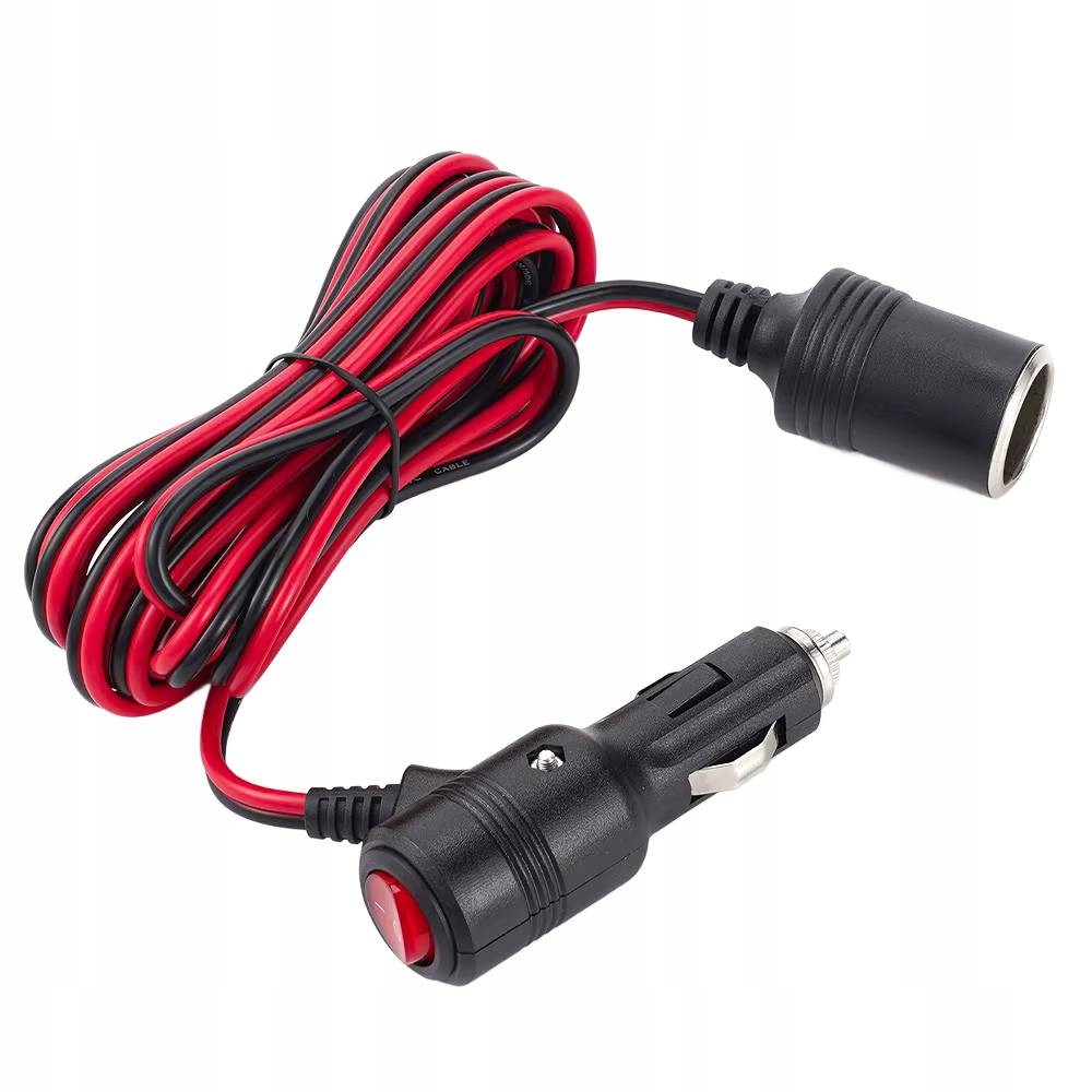 фото №13, Przedłużacz разъём прикуривателя 4m 15a с выключатель штекер разъём solidny