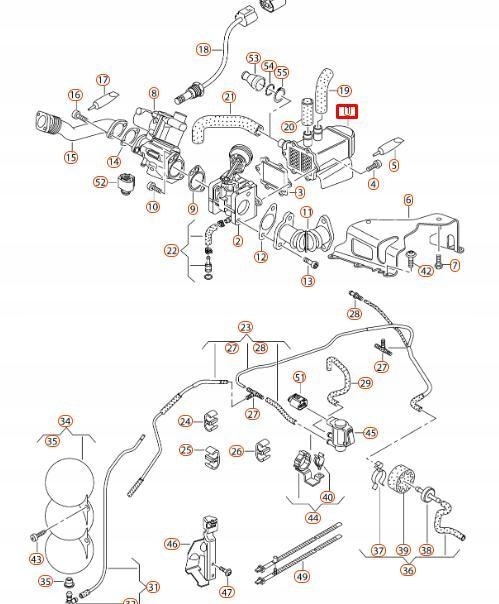 фото №6, Радіатор rekuperacji вихлопних газів vag audi a4 a5 q7 059131515ah оригінальний