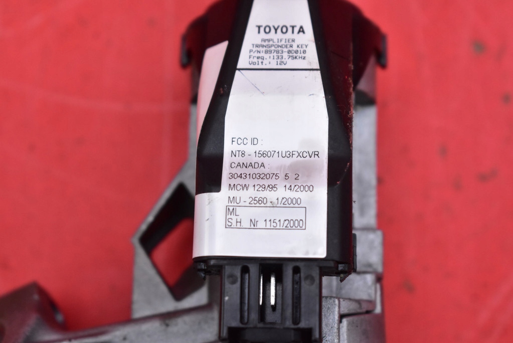 фото №7, Замок запалювання ключ 89783-0d010 toyota yaris 1 i 1.0 vvti 68 km 99-03