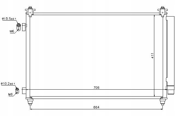 фото №1, Nissens конденсатор радіатор кондиціонера +gratisy