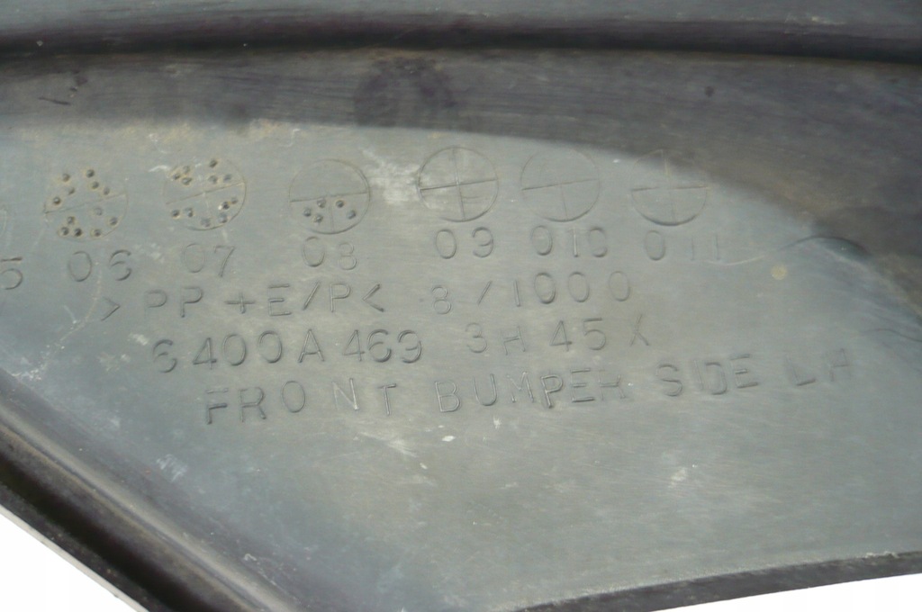 фото №10, Mitsubishi outlander ii 2 2006-09 уголок бампера левый перед