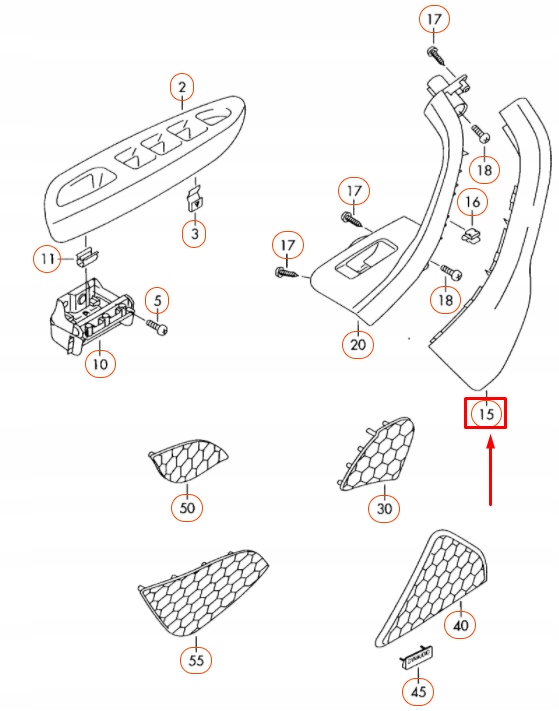 фото №5, Кришка titan black vag volkswagen eos jetta golf оригінальний 1k0868040b81u