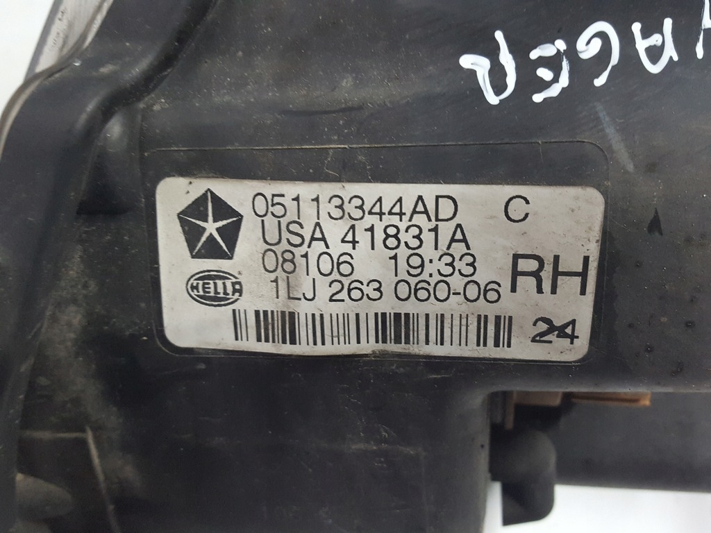 фото №6, Chrysler grand voyager v 08-10r лампа права перед anglik