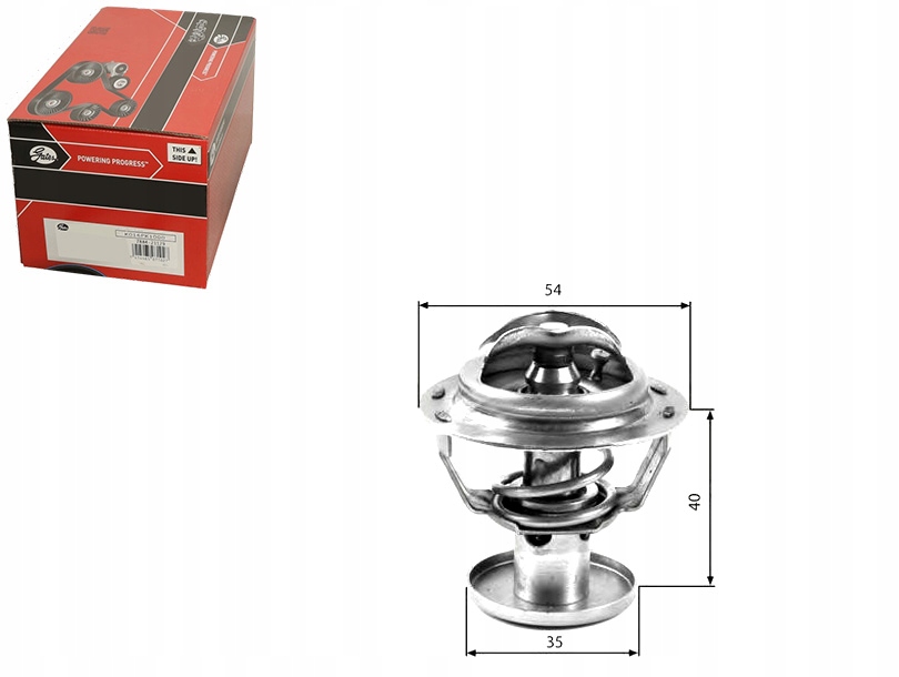 фото №1, Gates термостат 87c ford cougar maverick mondeo