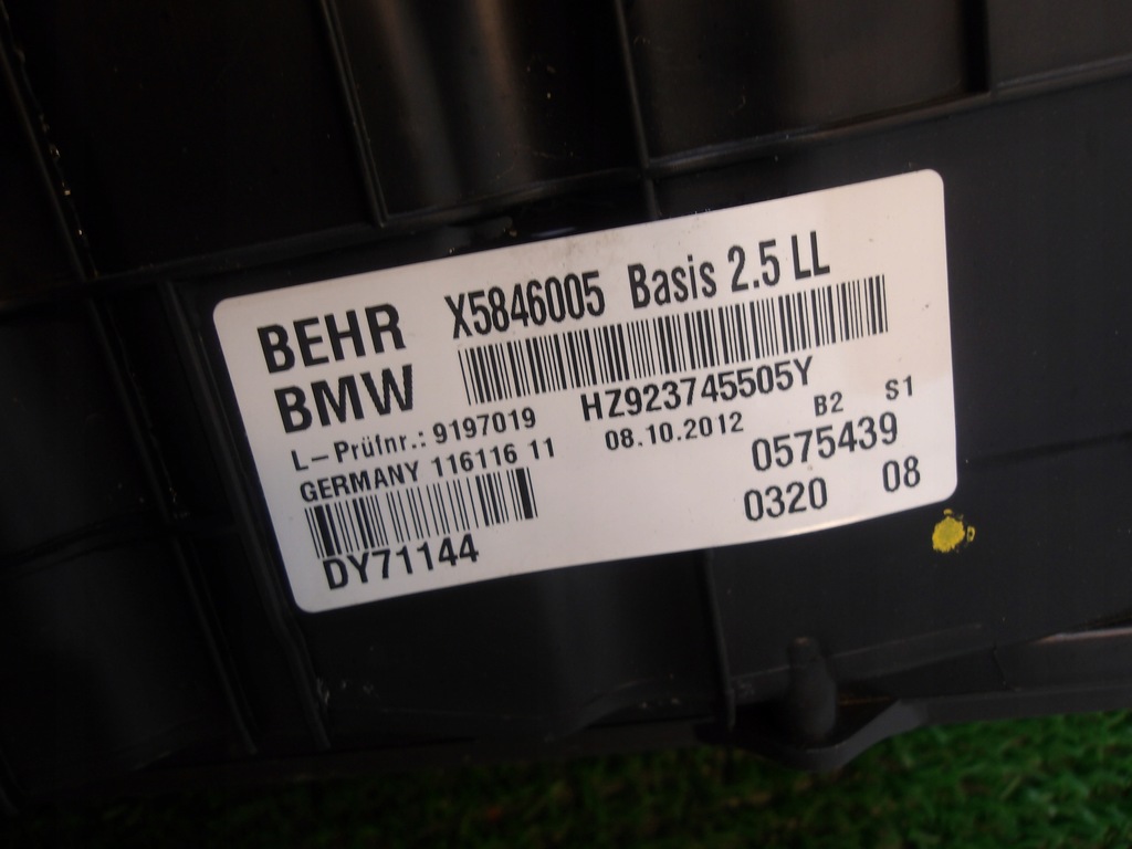 фото №9, Bmw 5 f10 f11 10-17 отопитель корпус отопителя 9197019 europa оригинальный номер