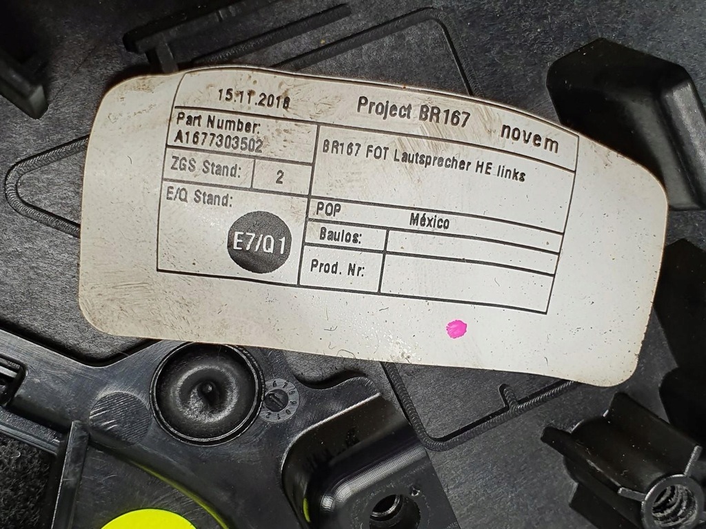 фото №8, Накладка динамика дверь задняя mercedes gle w167