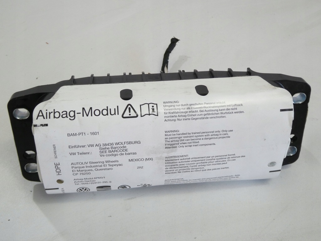 фото №1, Подушка подушка безопасности пассажира vw golf v